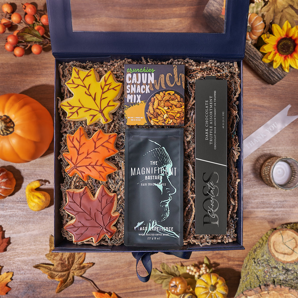 Thanksgiving Coffee & Cookie Gift Box, cookie gift, cookie, coffee gift, coffee, chocolate gift, chocolate, thanksgiving gift, thanksgiving, Canada delivery