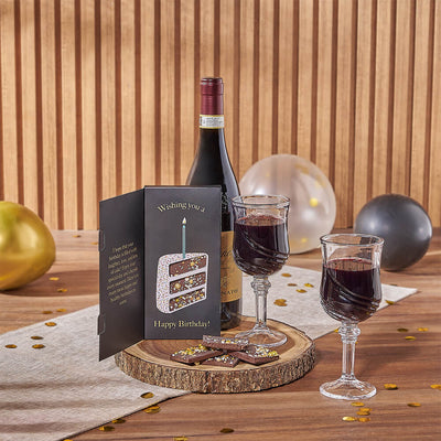 The Marvelous Birthday Gift Set, wine gift, wine, birthday gift, birthday, chocolate gift, chocolate, Canada delivery