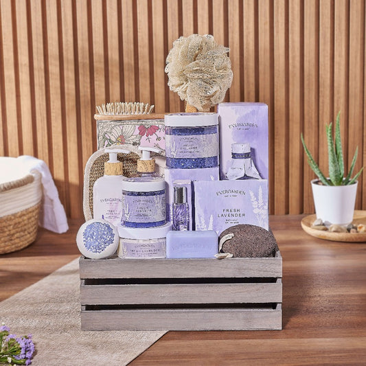 The Ultimate Spa Basket For Her, spa gift, spa, bath & body gift, bath & body, chocolate gift, Canada delivery