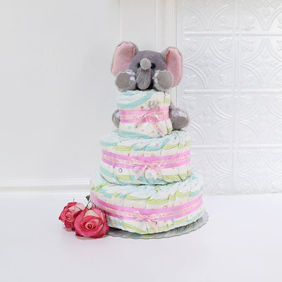 Unisex Diaper Cake from Canada Baskets - Canada Delivery