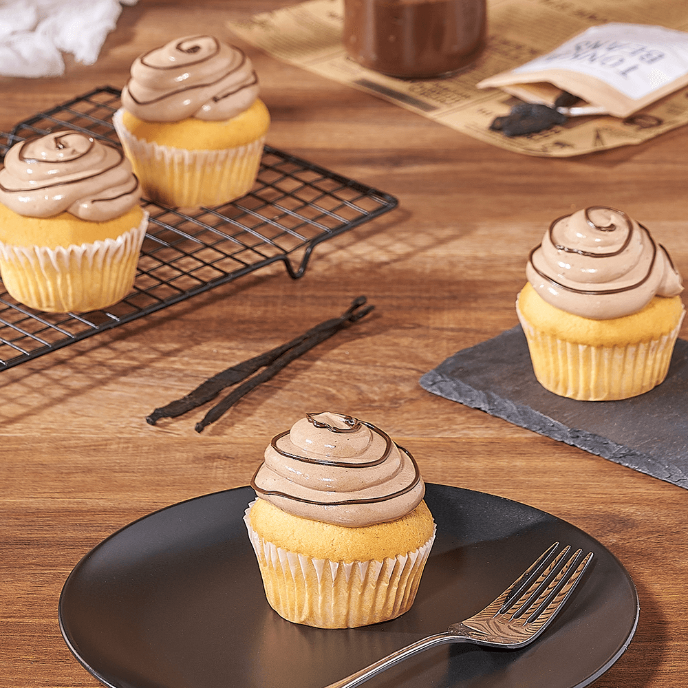 Vanilla &amp; Hazelnut Cupcakes, cupcake gift, cupcake, dessert gift, dessert
