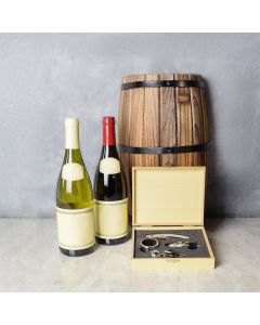 Elegant Wooden Wine Gift Set