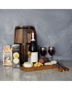 This Gourmet Meat & Cheese Wine Gift Basket