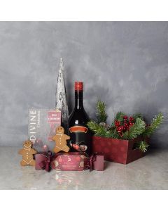 Red Sweets & Spirits Gift Set