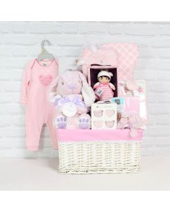 Baby Girl Bunny Basket