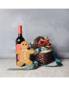 Gingerbread Man & Wine Gift Set