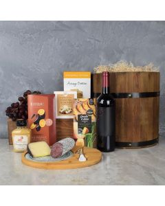 Gourmet Wine & Snack Barrel
