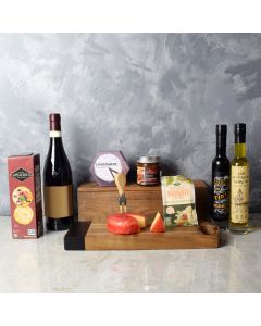 Italian Affair Cheese & Wine Gift Basket